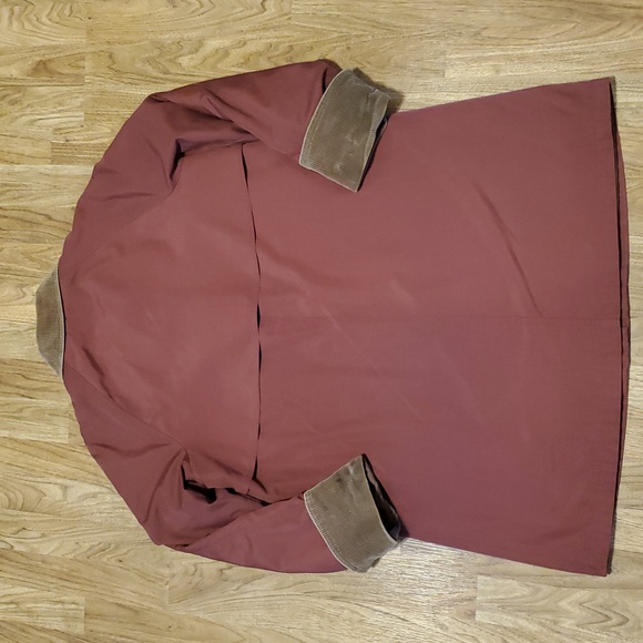 London Fog Wool Lined Chore Jacket Barn Jacket VTG Womens 10 Brick Red Corduroy - Picture 10 of 15